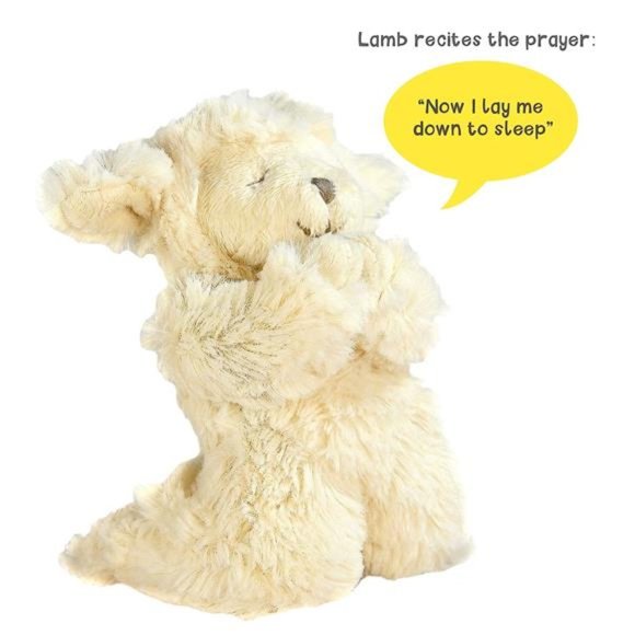 Baby Praying Musical Lamb and Prayer Book Gift Set in Keepsake Box,Baptism Gifts - Picture 3 of 6
